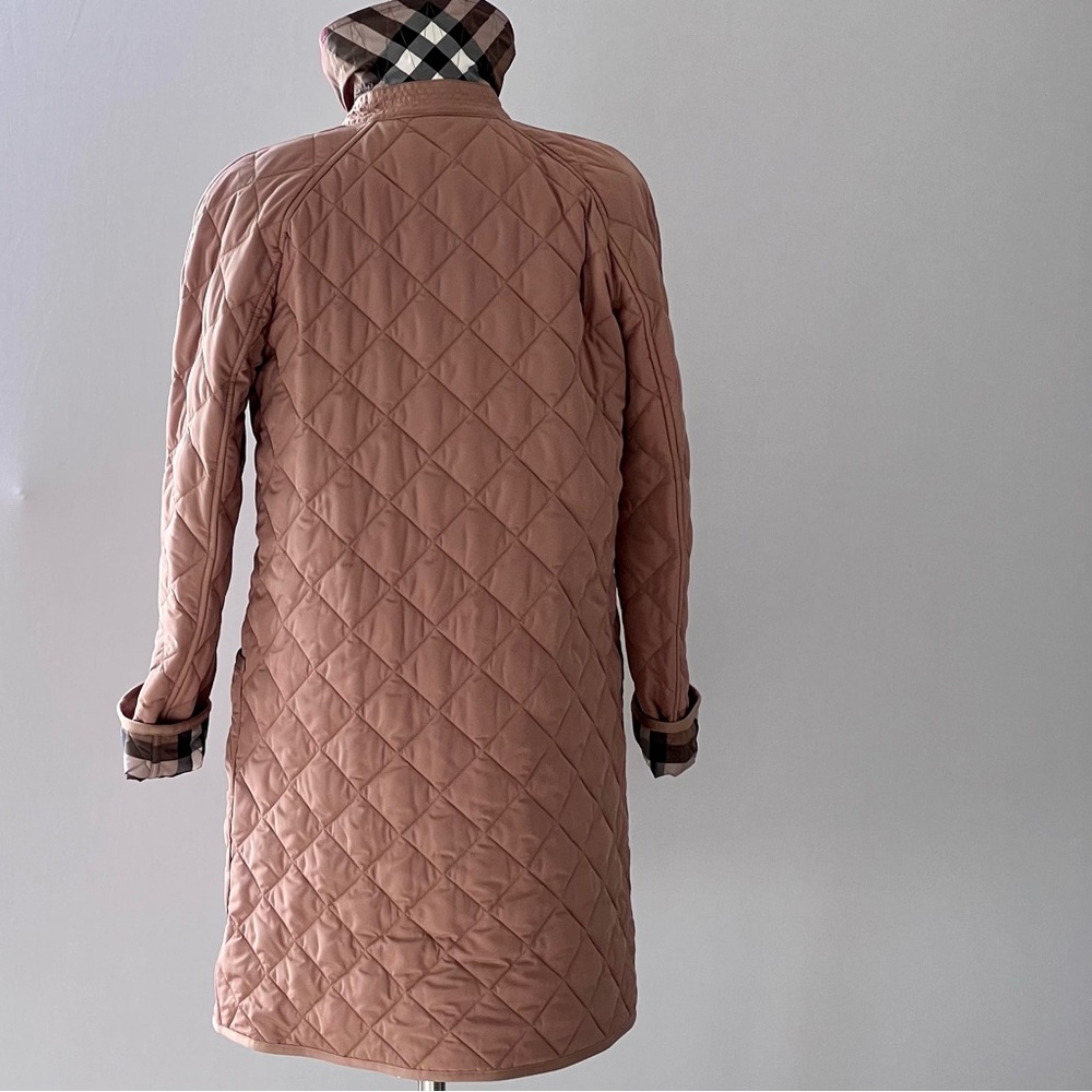 Burberry Diamond Quilted Coat in Camel - Picture 4 of 10